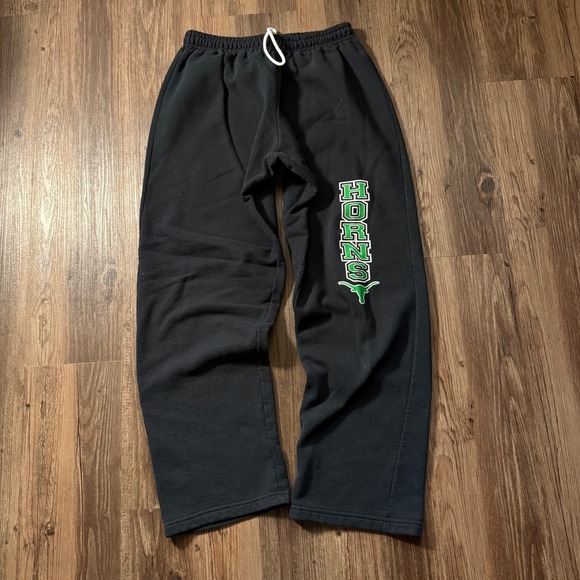 Horns Texas Longhorns Sweatpants Mens Gildan Heavy Blend Black Gym - Picture 1 of 6